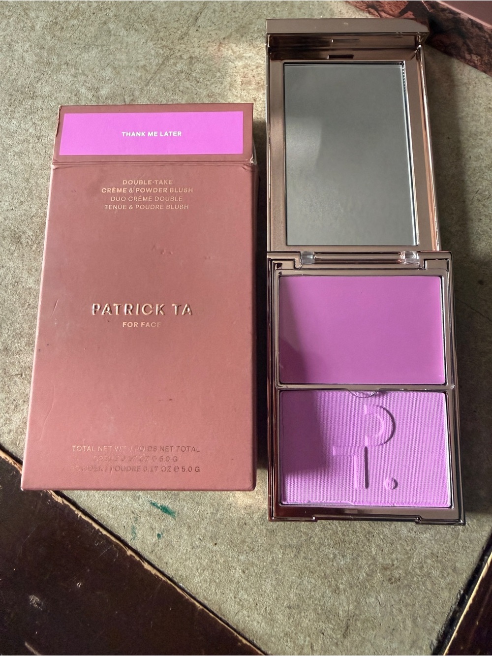 Patrick Ta Double-Take Crème & Powder Blush — Vibrant Lilac Pink
